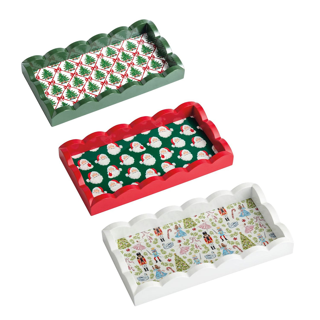 Christmas Scallop Trinket Tray