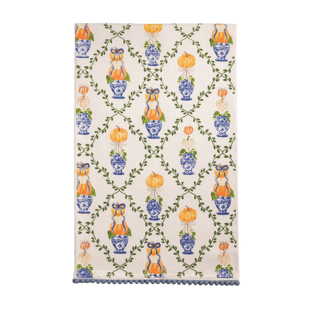 Topiary Pattern Tea Towel