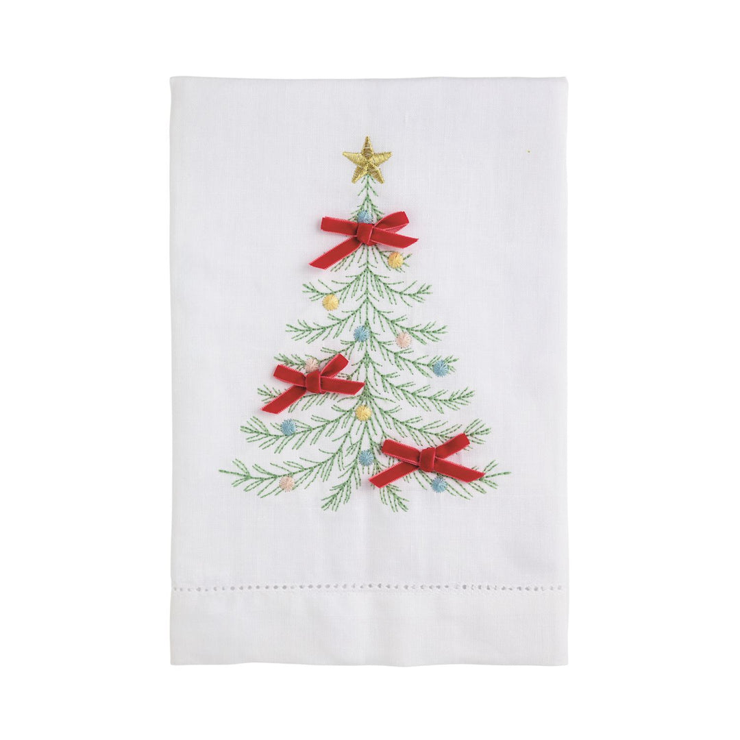 Tree Embroidered Towel