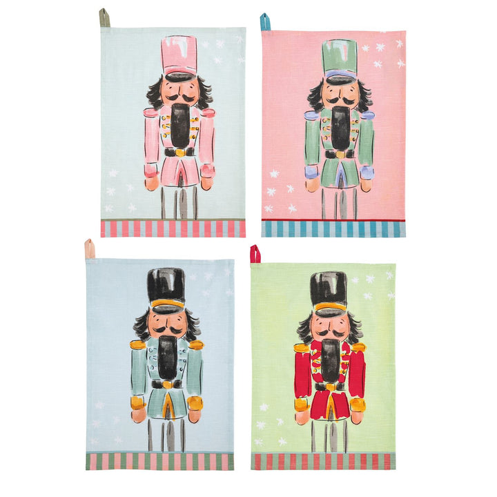 Nutcracker Stripe Hem Bar Towels