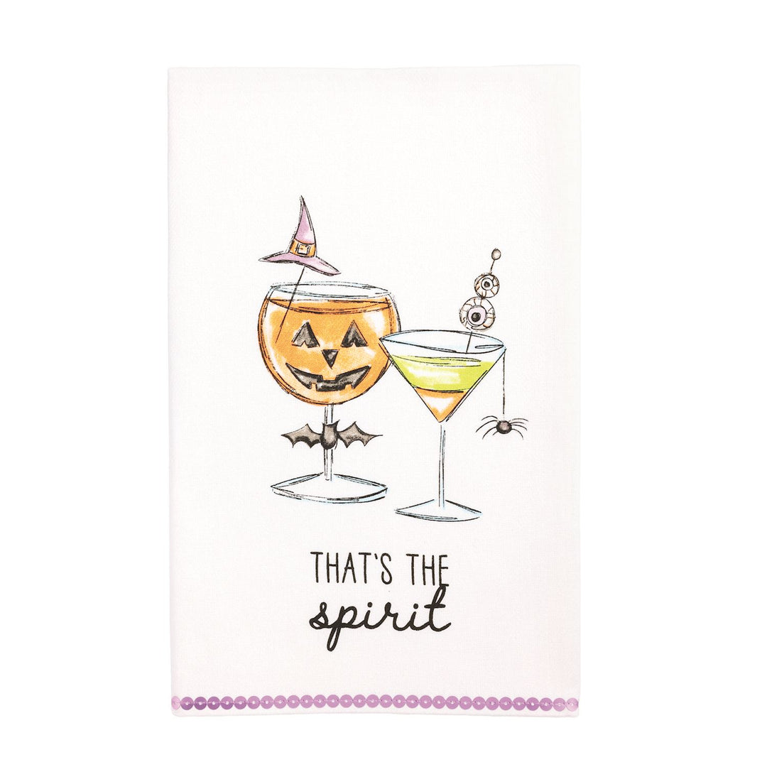 That's The Spirit Halloween Tea Towel