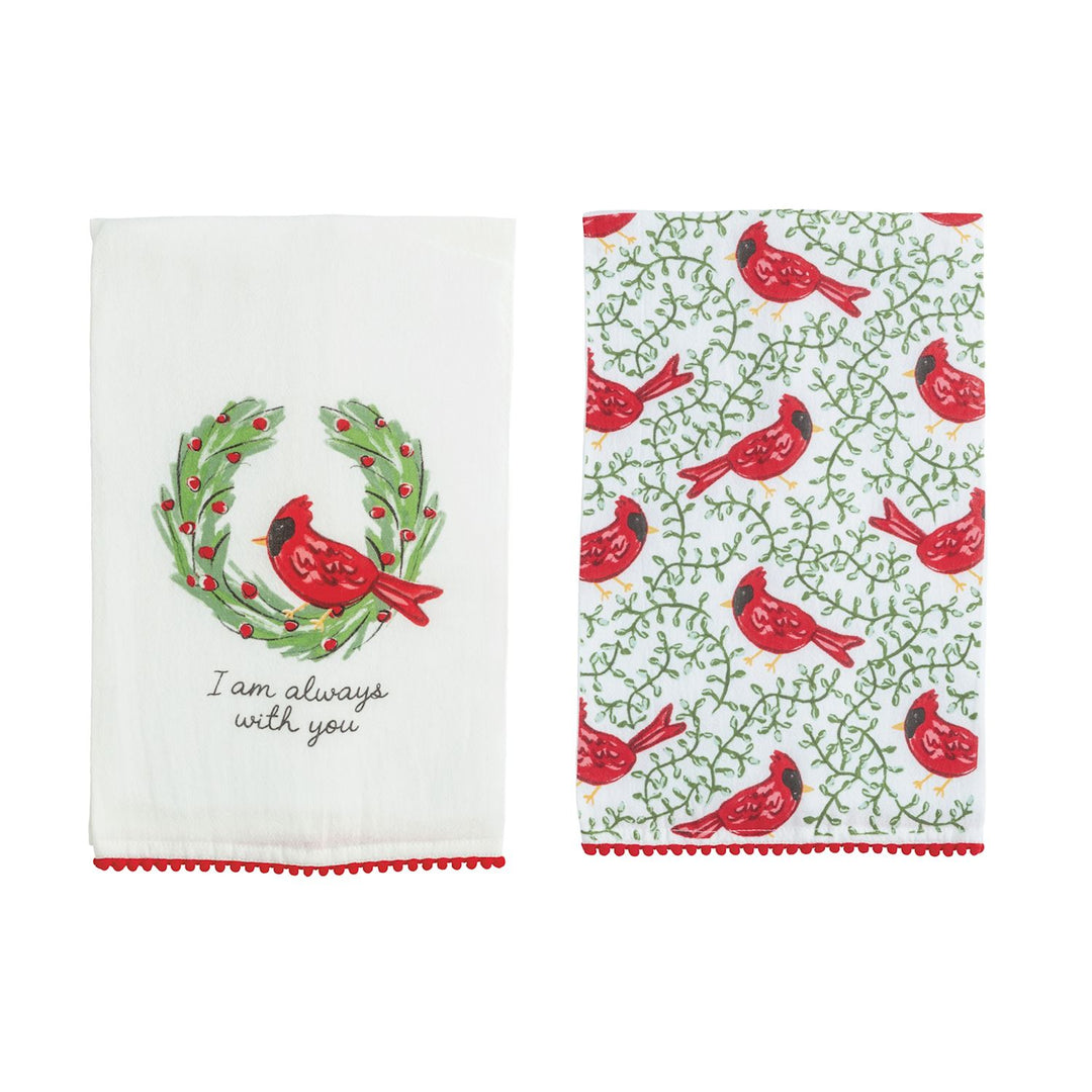 Cardinal Pom Tea Towel