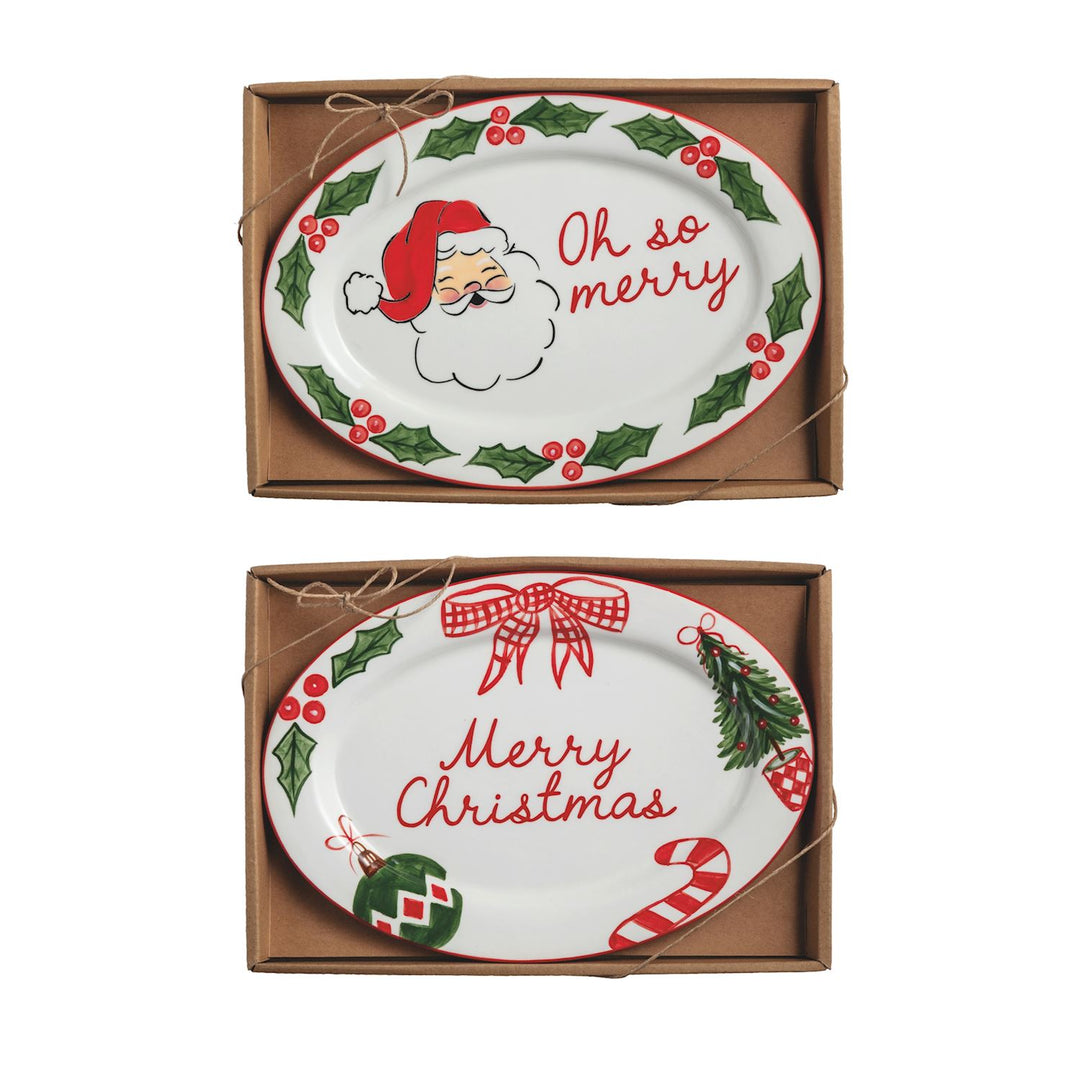 Merry Merry Sentiment Plates