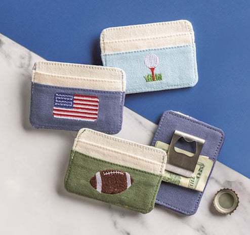 Embroidered Slim Wallet