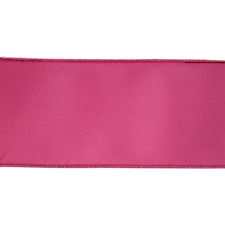 Hot Pink Reversible Classic Velvet Wired Ribbon | 10 Yard Roll
