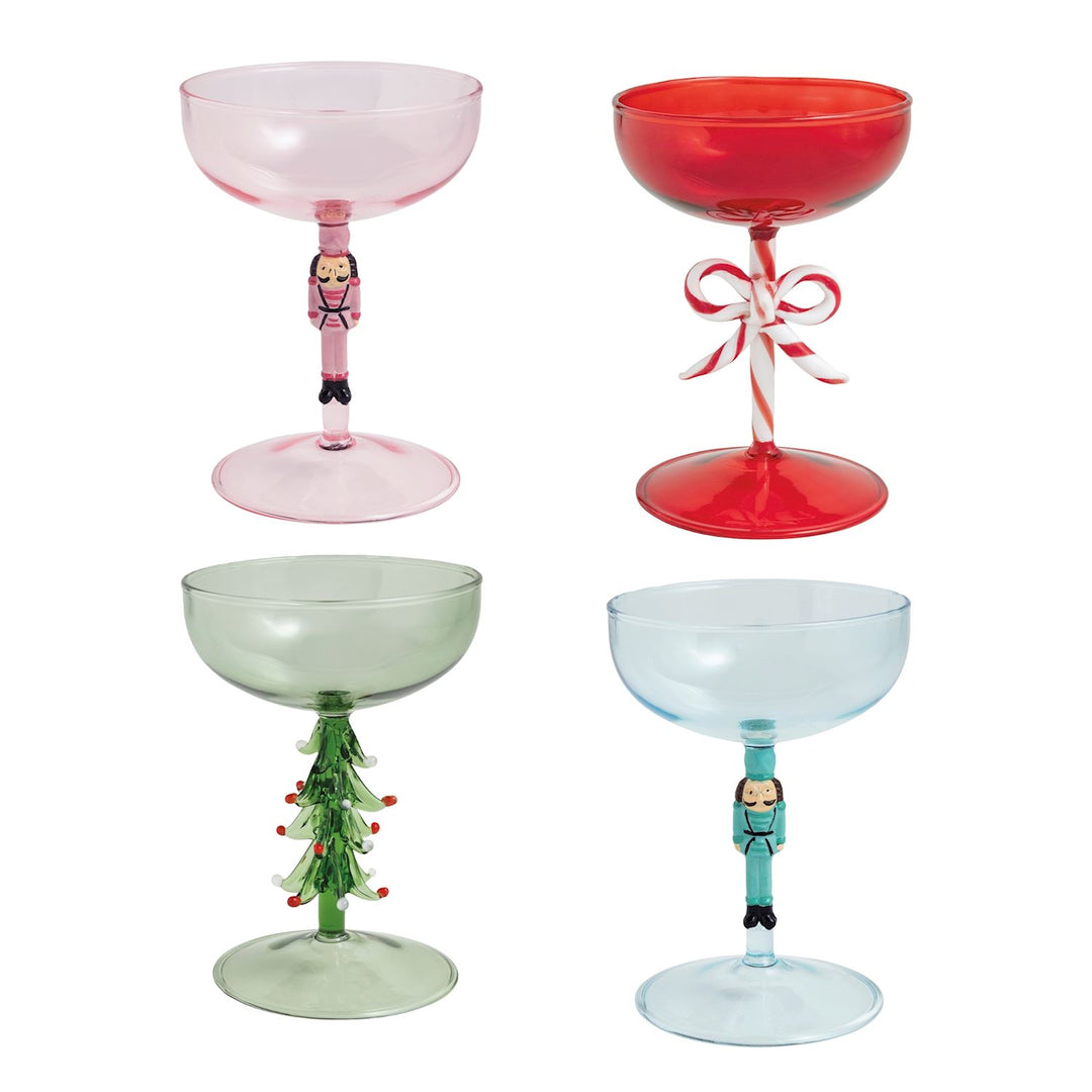 Christmas Icon Coupe Glasses