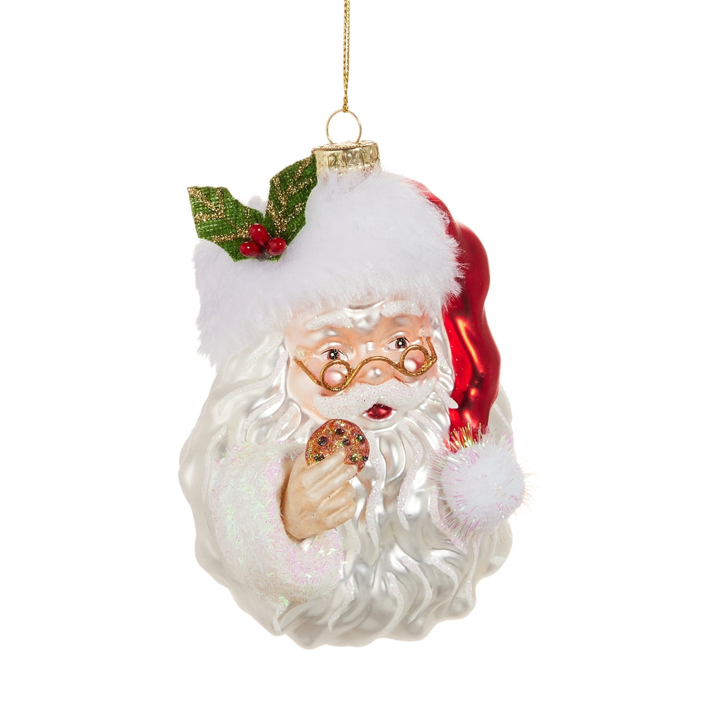 Santa With Cookie Ornament