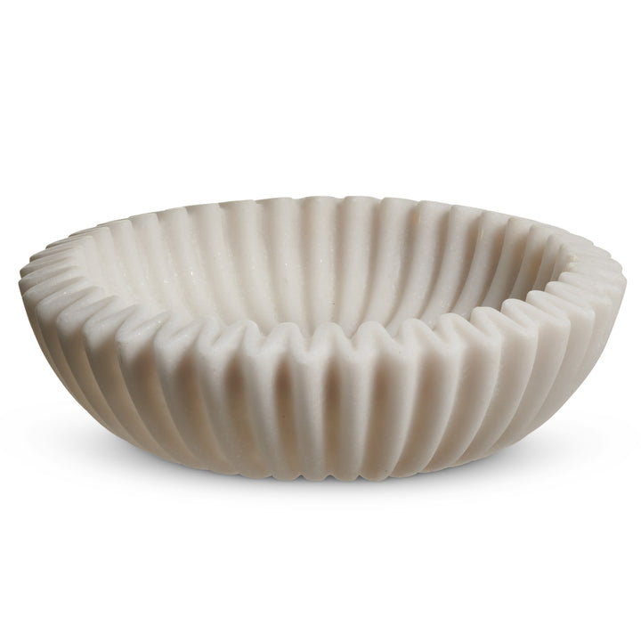 Ruffled Marble Bowl