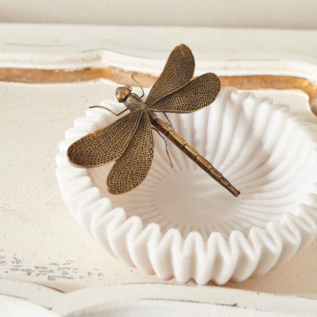 Ruffled Marble Bowl