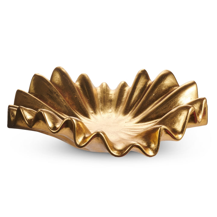 Gold Ruffled Bowl