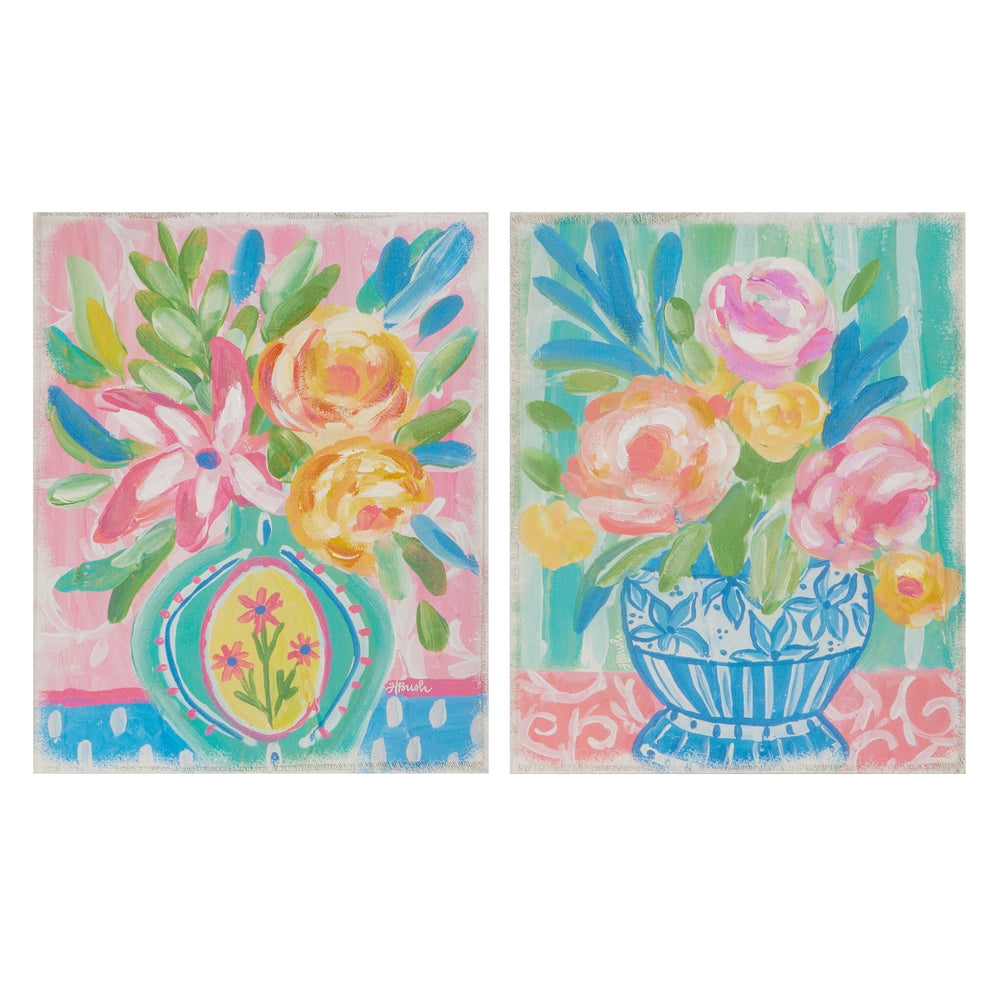 Floral Bright Block Prints
