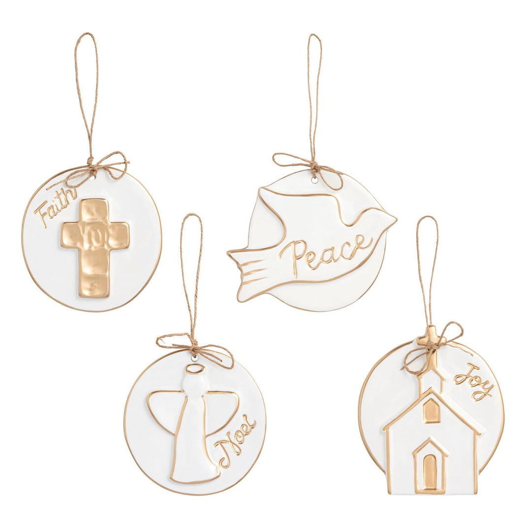 Gold Disc Ornaments