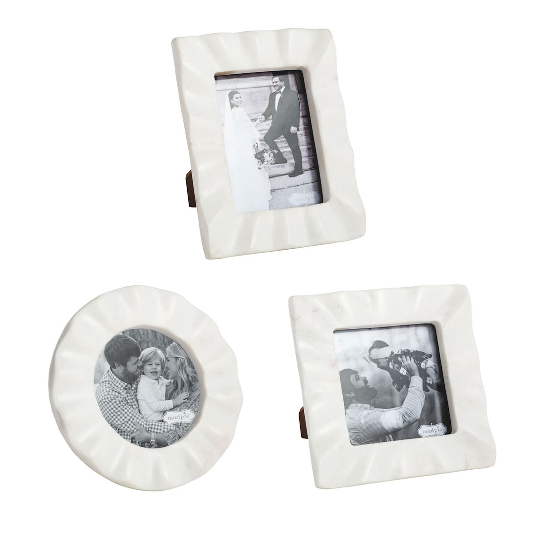 Ruffled Marble Frame