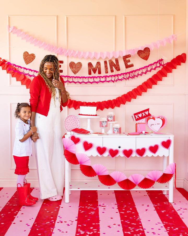 Puffy Heart Felt Banner