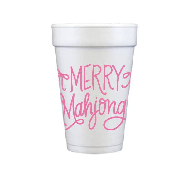 Merry Mahjong Christmas Cups & Napkins