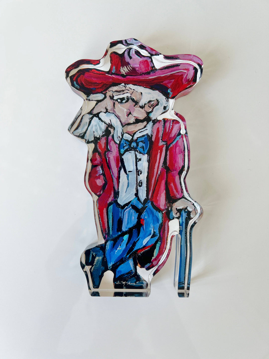 Ole Miss Reb Mini Acrylic