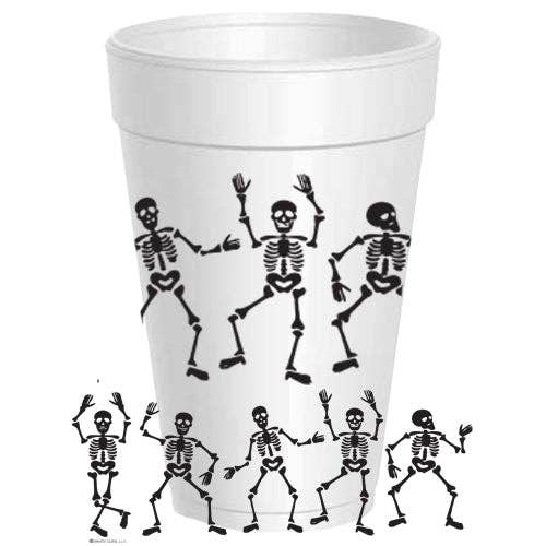 Dancing Skeleton Styrofoam Cups