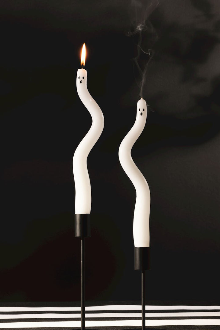 Ghost Taper Candle Set