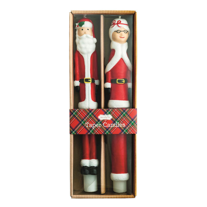 Mr. &amp; Mrs. Claus Taper Set