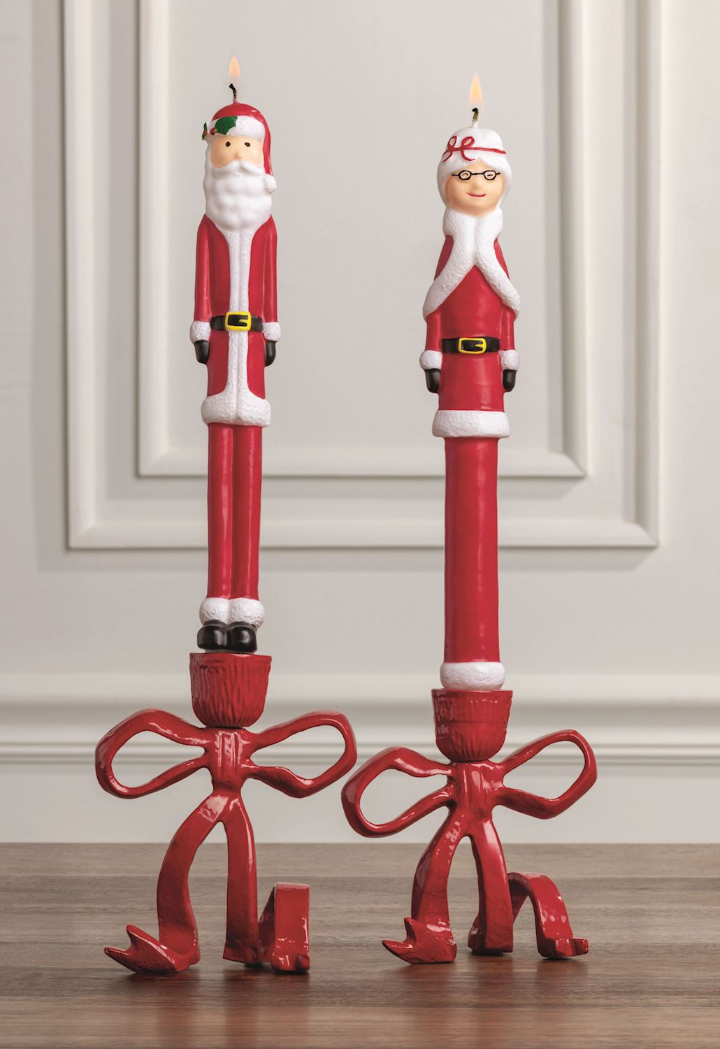 Mr. &amp; Mrs. Claus Taper Set