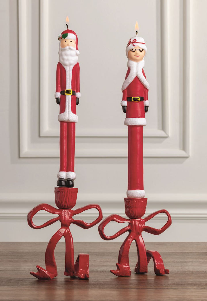 Mr. &amp; Mrs. Claus Taper Set