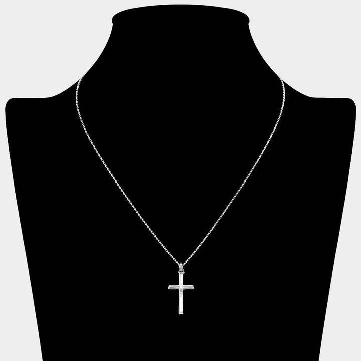Gold Dipped Cross Pendant Necklace