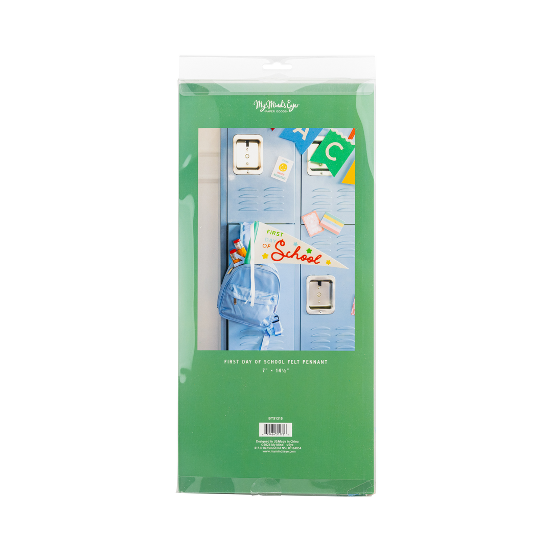 Bright First Day Felt Pennant