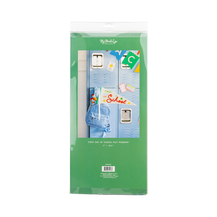 Bright First Day Felt Pennant