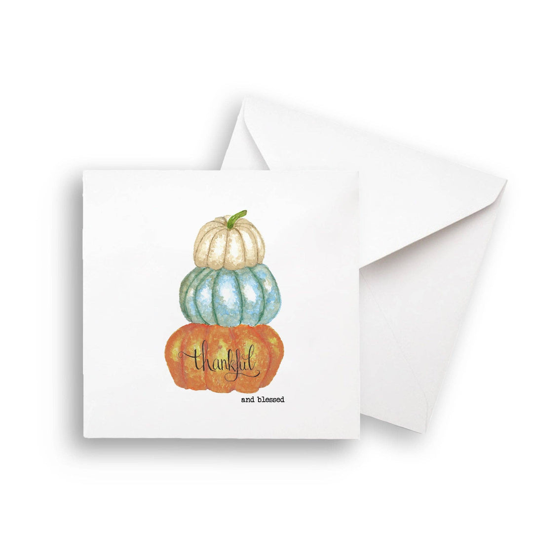 Thankful and Blessed Pumpkin Tea Towel