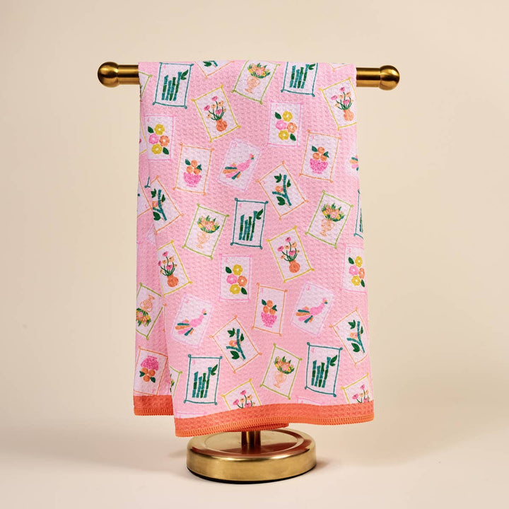 It's Mahj Time Waffle Tea Towel