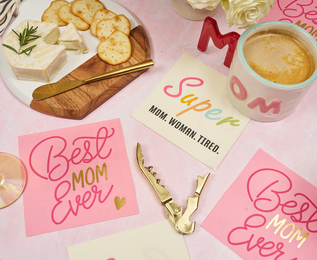 Best Mom Ever Cocktail Napkin
