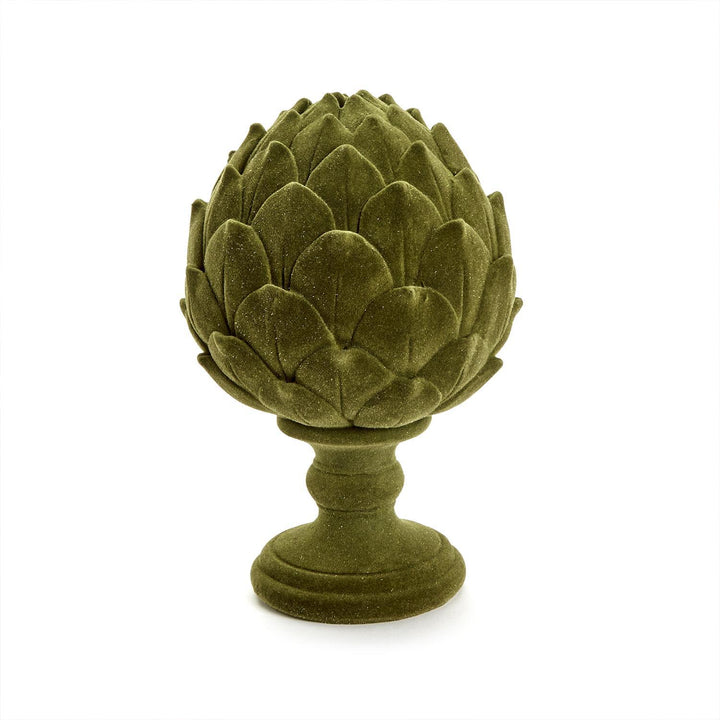 Flocked Artichoke Decor