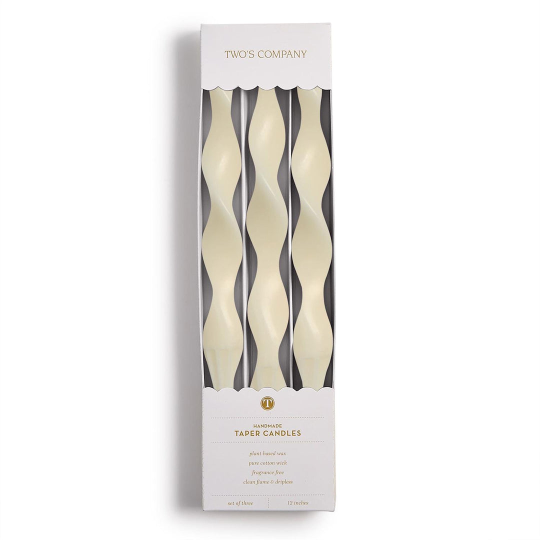 Hue 12" Twist Taper Candles