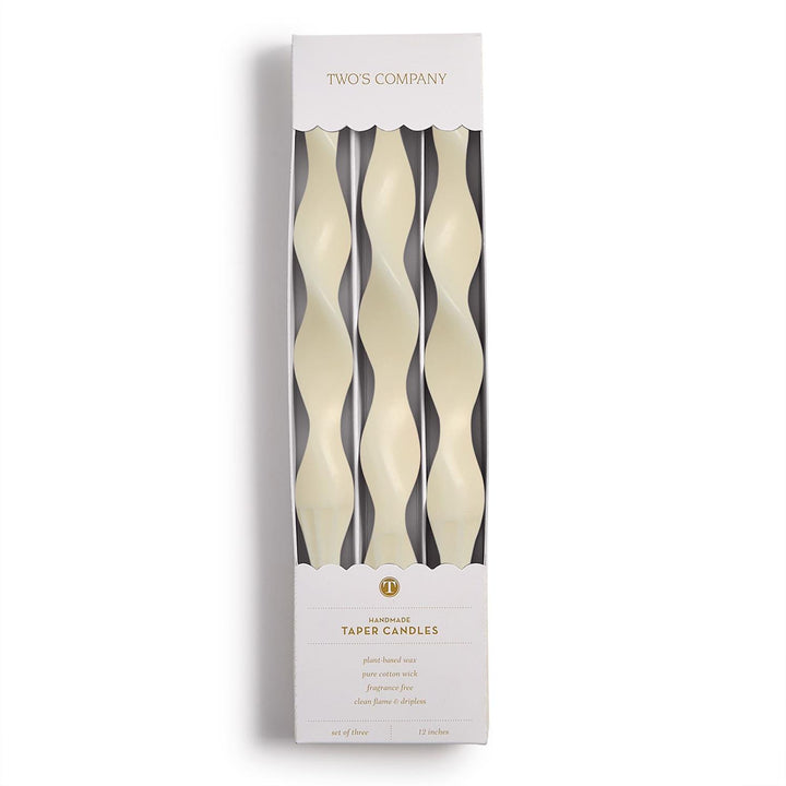 Hue 12" Twist Taper Candles
