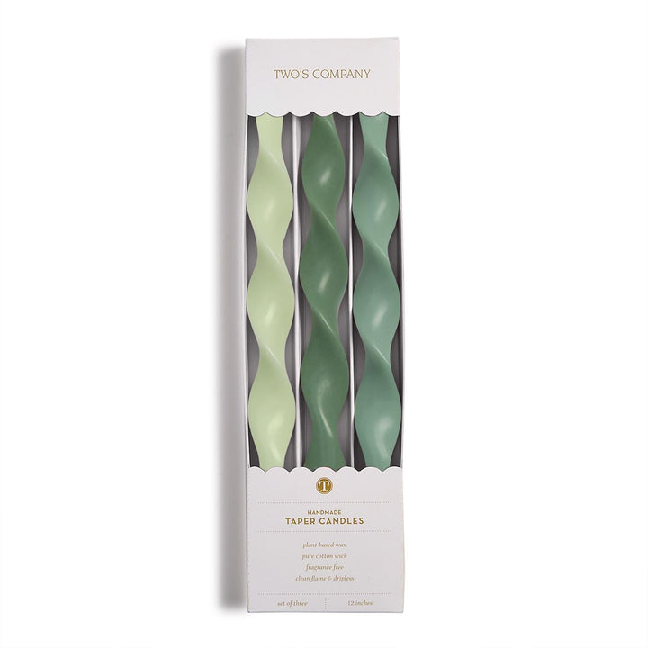 Hue 12" Twist Taper Candles