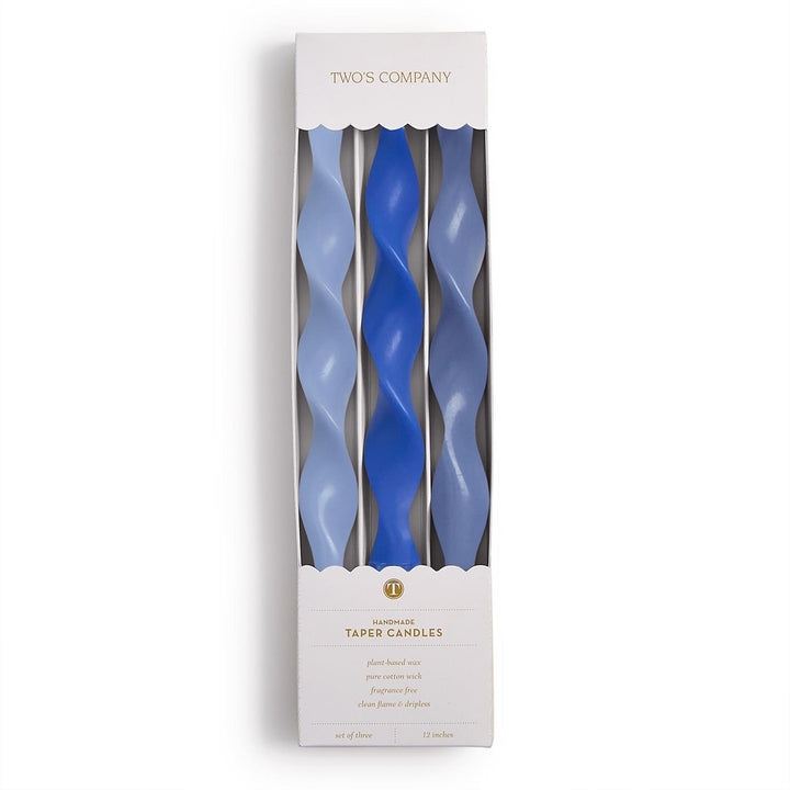 Hue 12" Twist Taper Candles