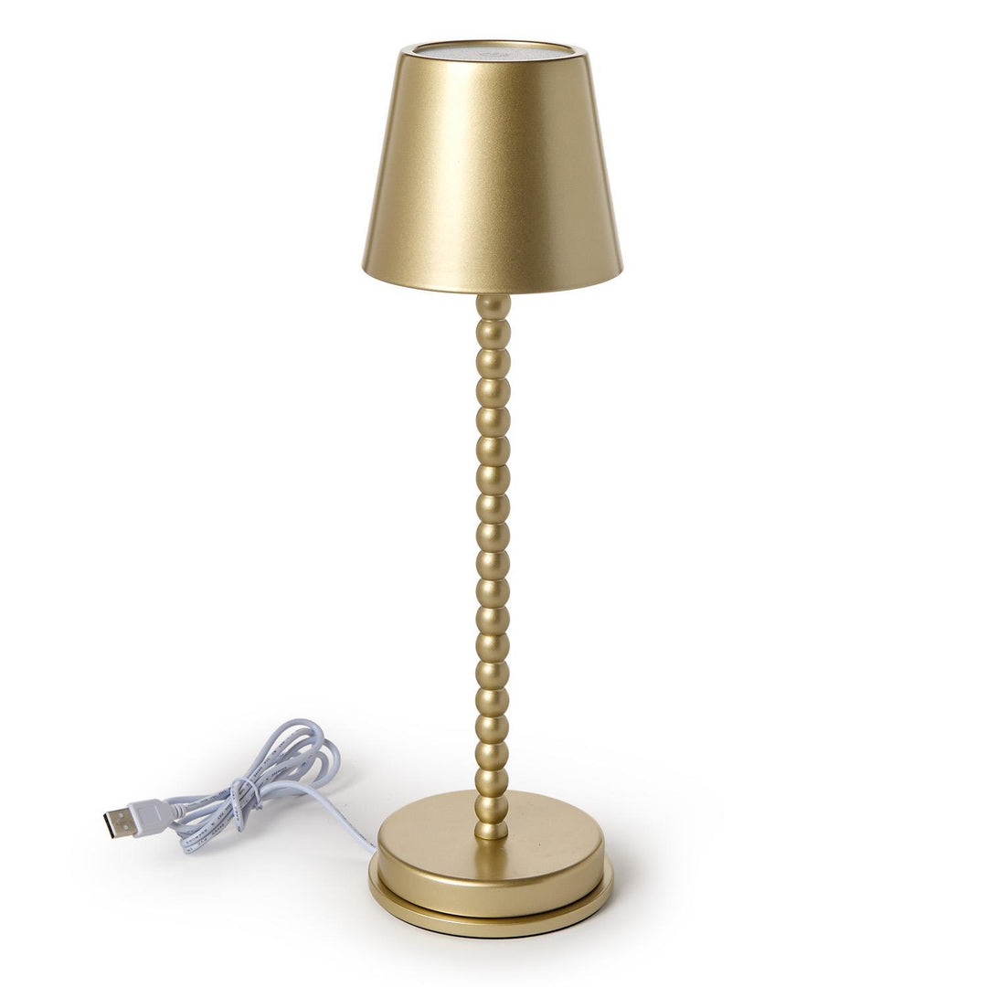Cordless Beaded Pole Table Lamp