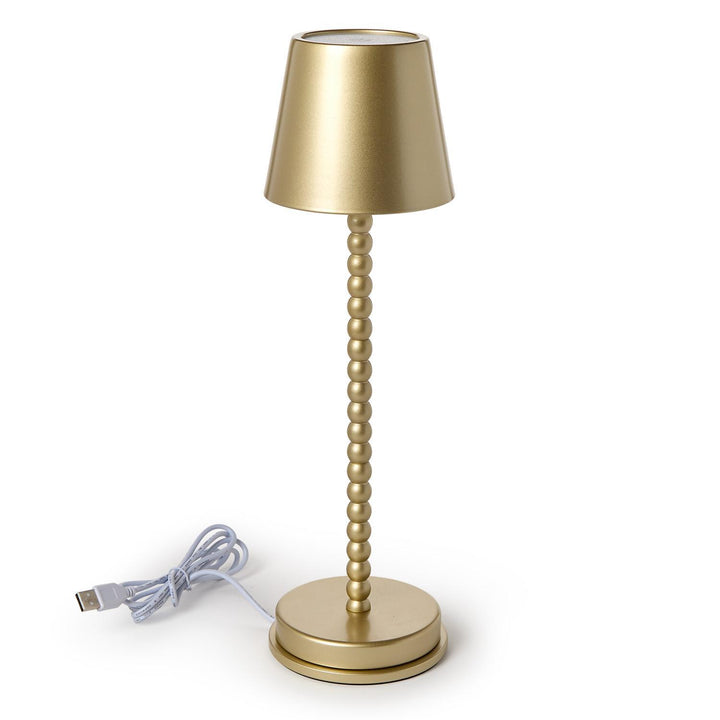Cordless Beaded Pole Table Lamp