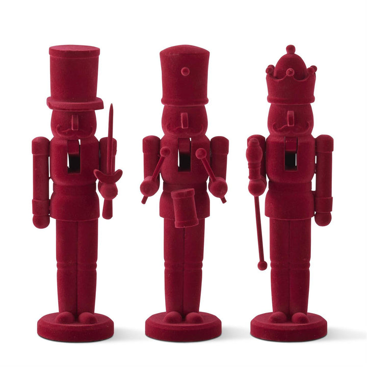 Burgundy Velvet Nutcrackers