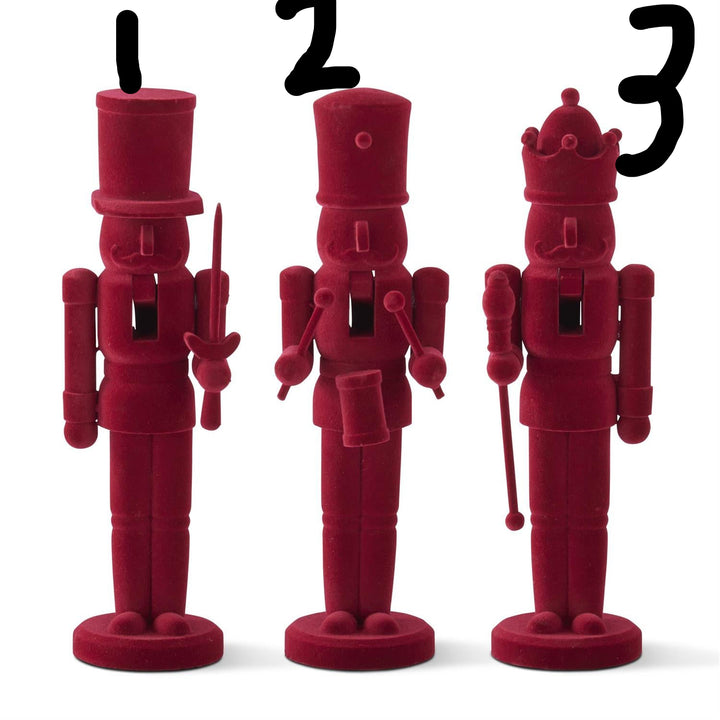 Burgundy Velvet Nutcrackers