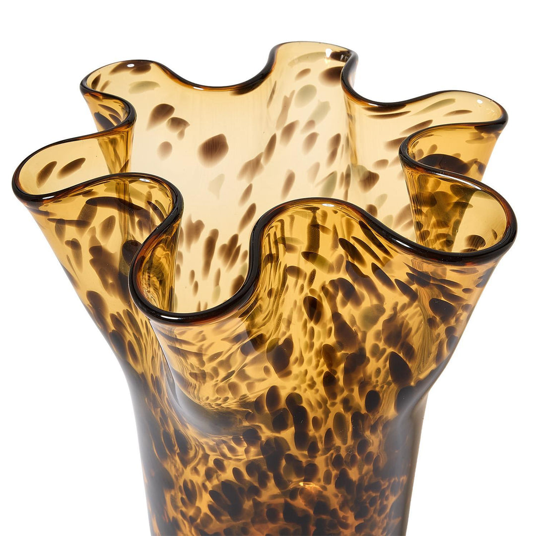 Tortoise Print Flare Vase