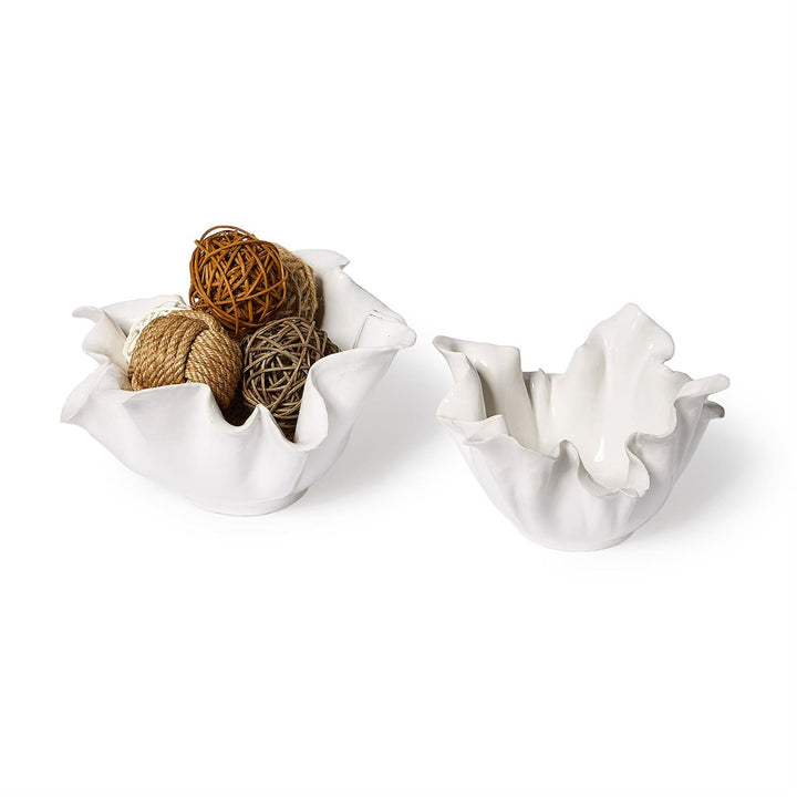 Freeform White Bowls