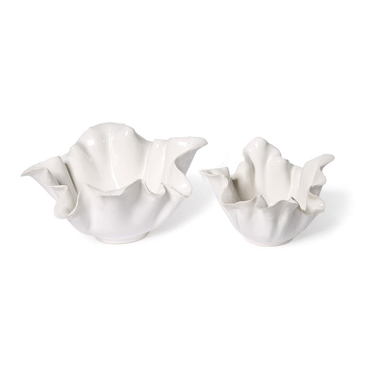 Freeform White Bowls