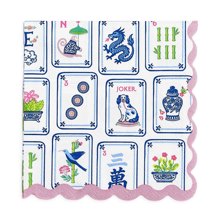 Mahjong Tiles Cocktail/ Guest Napkin