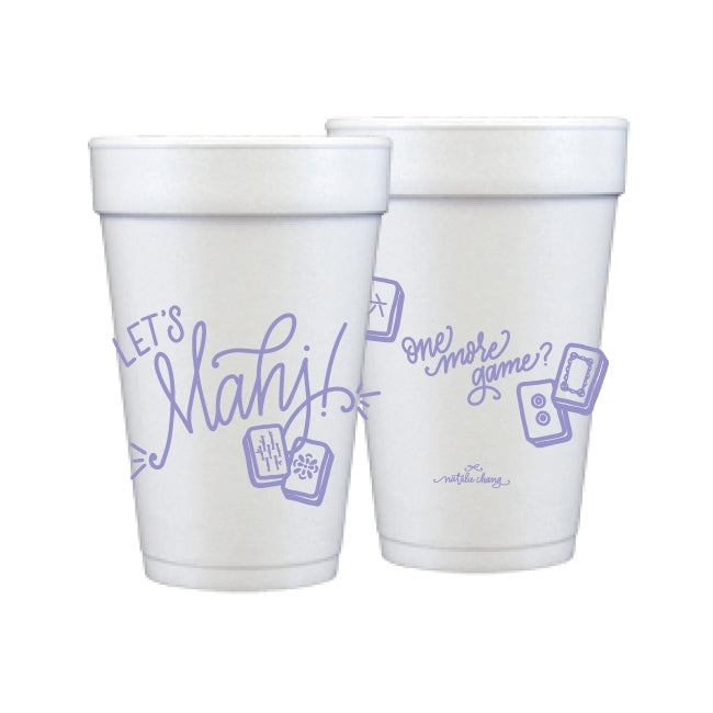 Let's Mahj! Styrofoam Cups