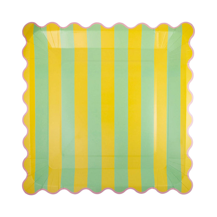 Colorful Striped Plate Set