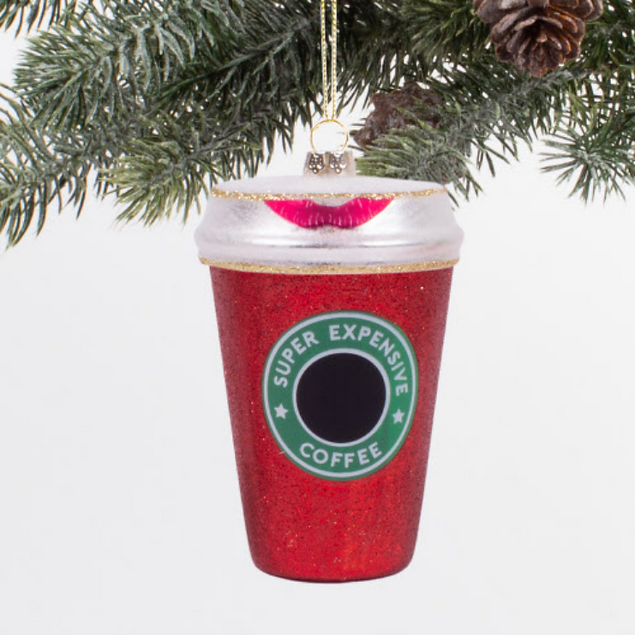 Red Coffee Ornament
