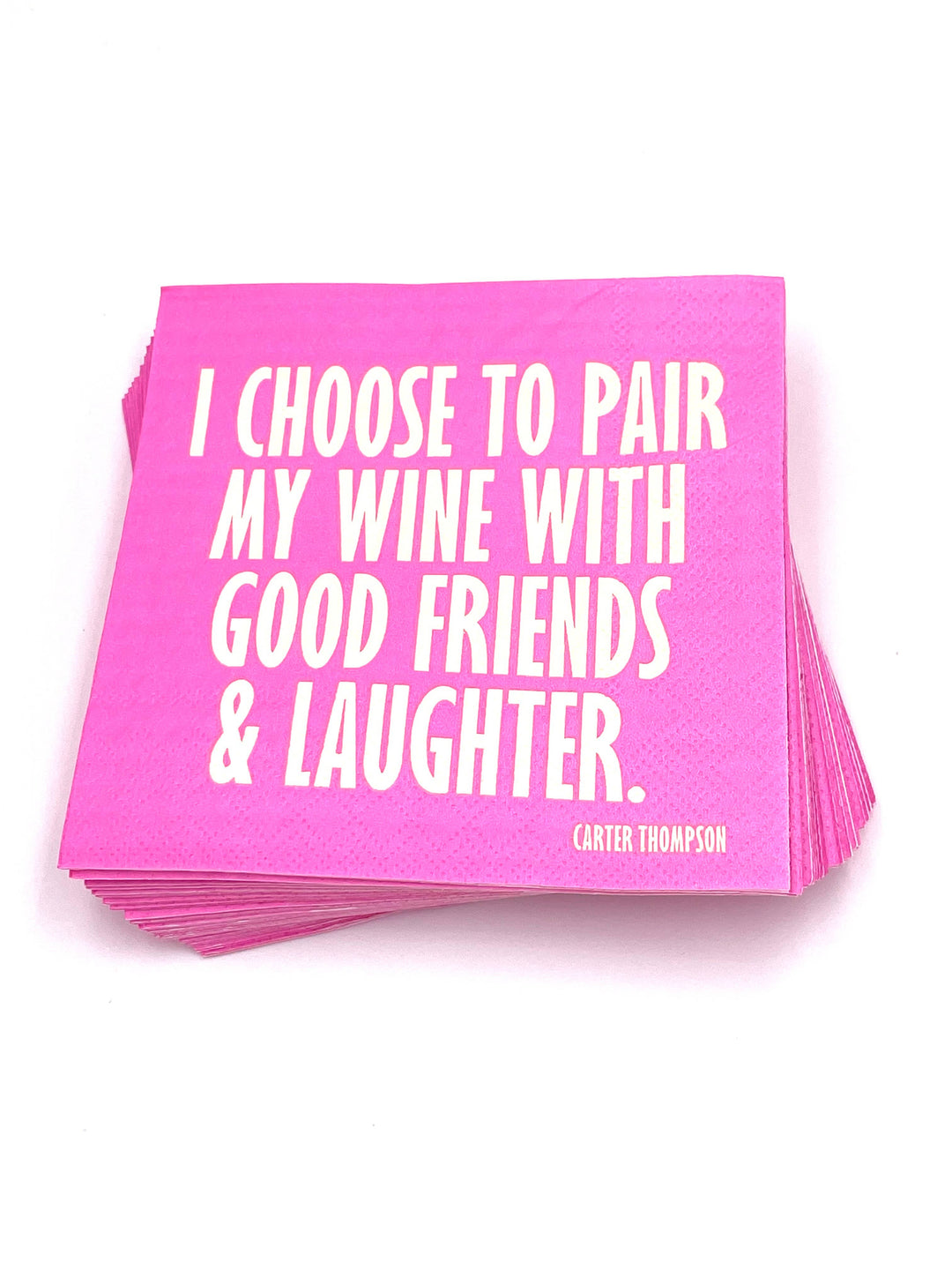Funny Wine & Friends Cocktail Napkins