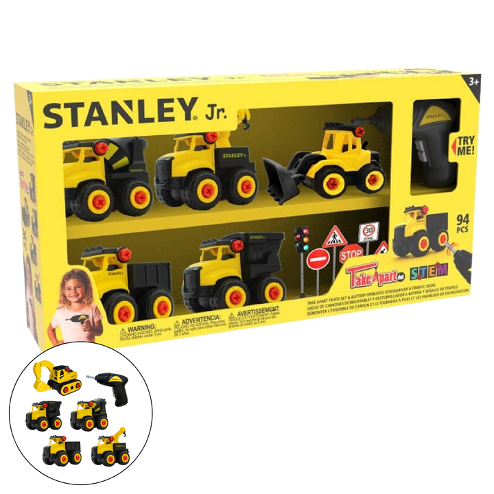 Red Toolbox Stanley Jr. Take Apart 5-Piece Set & Screwdriver