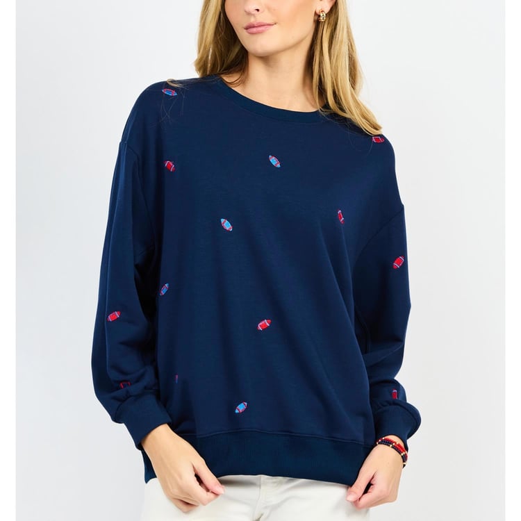 Red & Blue Football Sweatshirt
